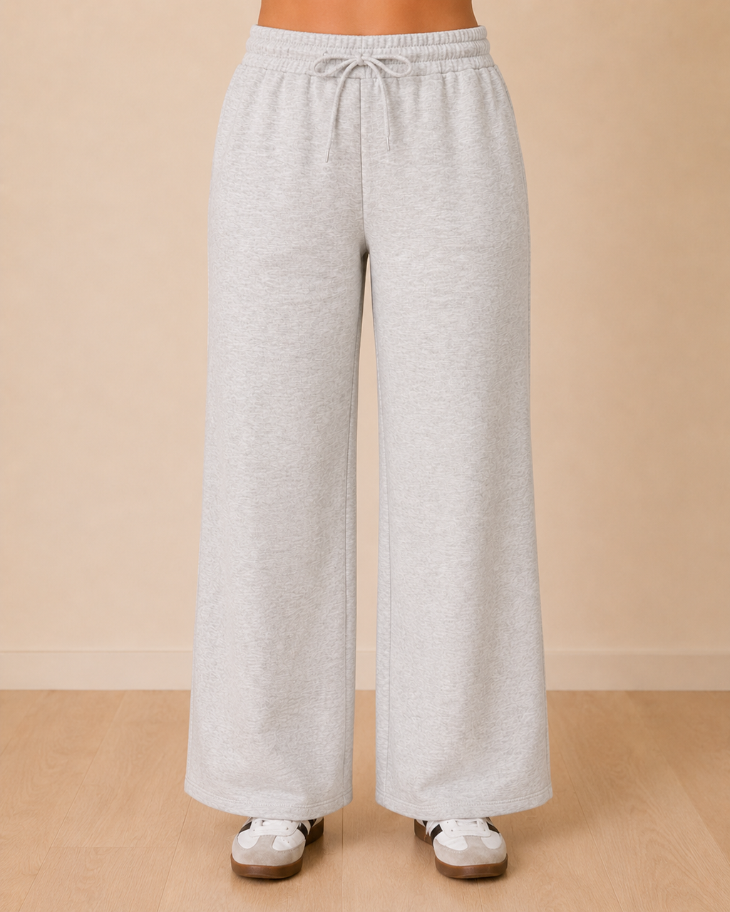The Everyday Wide Leg Pant — Heather Grey