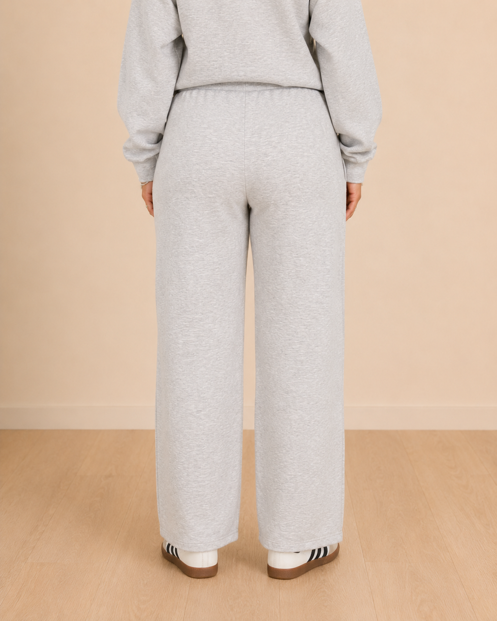 The Everyday Wide Leg Pant — Heather Grey